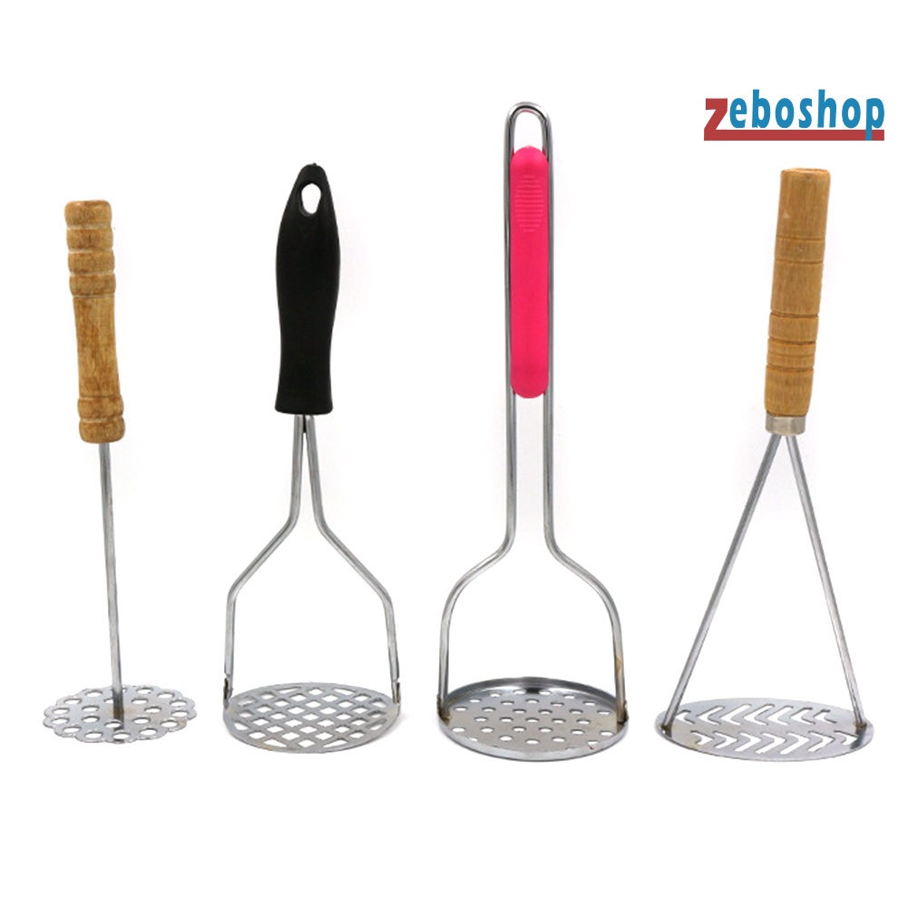 Dụng Cụ Nghiền Khoai Tây Bằng Thép Không Gỉ Có Tay Cầm Chống Trượt