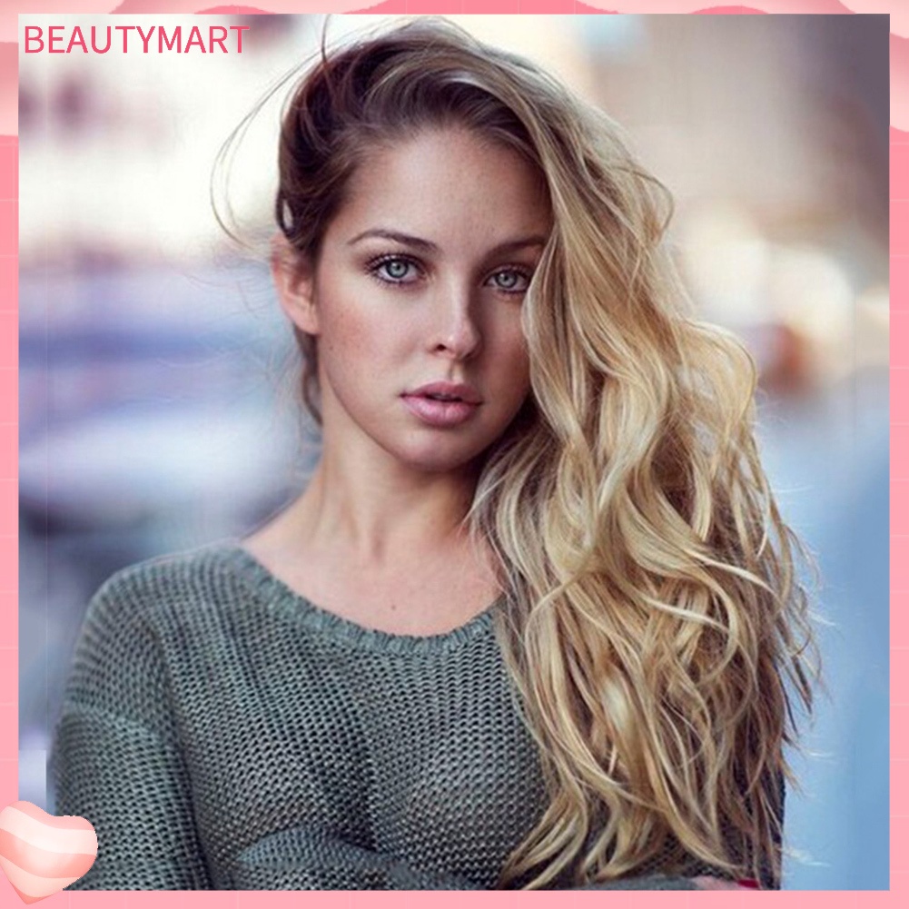 Tóc Giả Dài Xoăn Gợn Sóng Bằng Sợi Tổng Hợp Thời Trang Cho Nữ