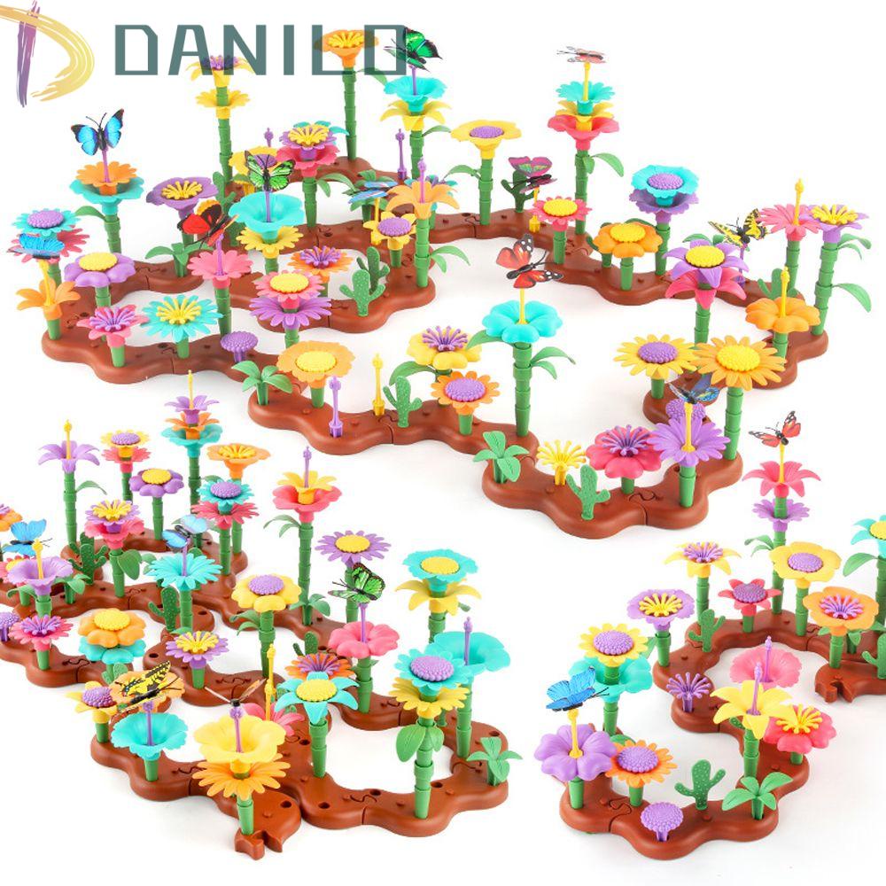 Hoa DANILO DANILO|Bộ Đồ Chơi Xếp Hình Hoa Xinh Xắn Cho Bé Gái 3-7 Tuổi|Bộ Đồ Chơi Lắp Ráp Giáo Dục Sớm Cho Bé