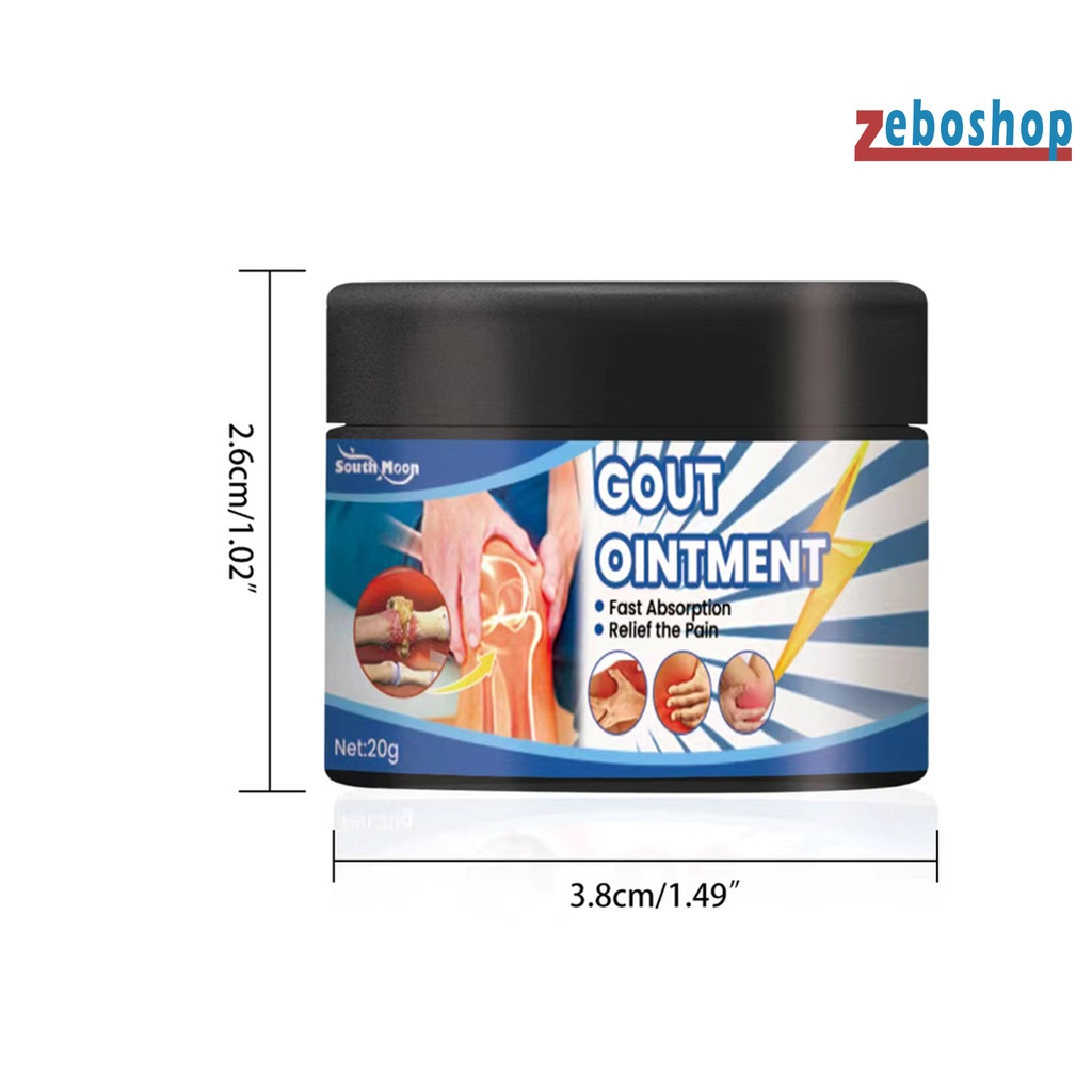 Zeboshop Kem Giảm Đau Khớp 20g Thành Phần Tự Nhiên An Toàn Không Gây Kích Ứng Nhanh Chóng Cho Người Lớn