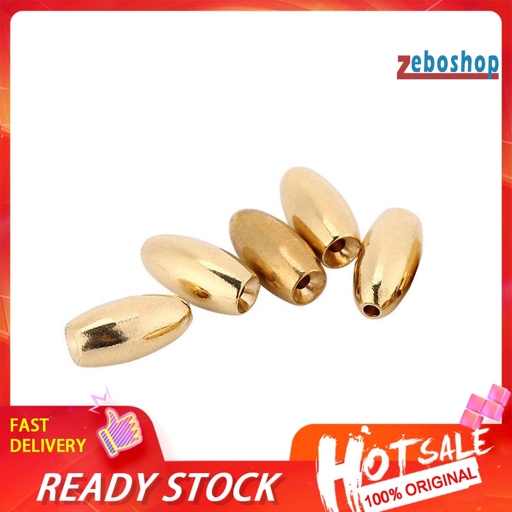 5 Chì Câu Cá Bằng Đồng Hình Viên Đạn
