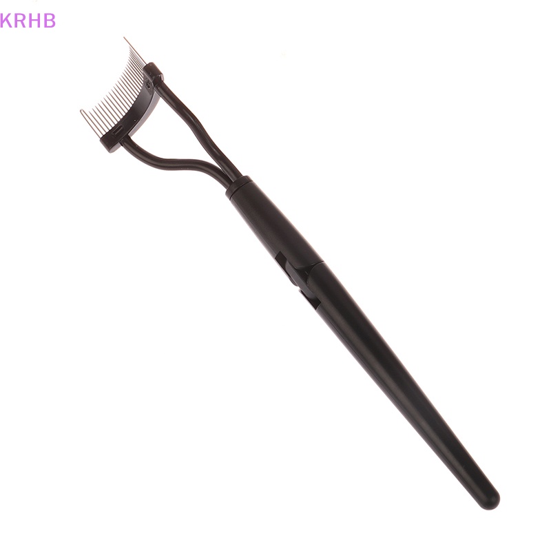 Lược Chải Lông Mi Bằng Kim Loại Màu Đen Gấp Gọn Tiện Lợi