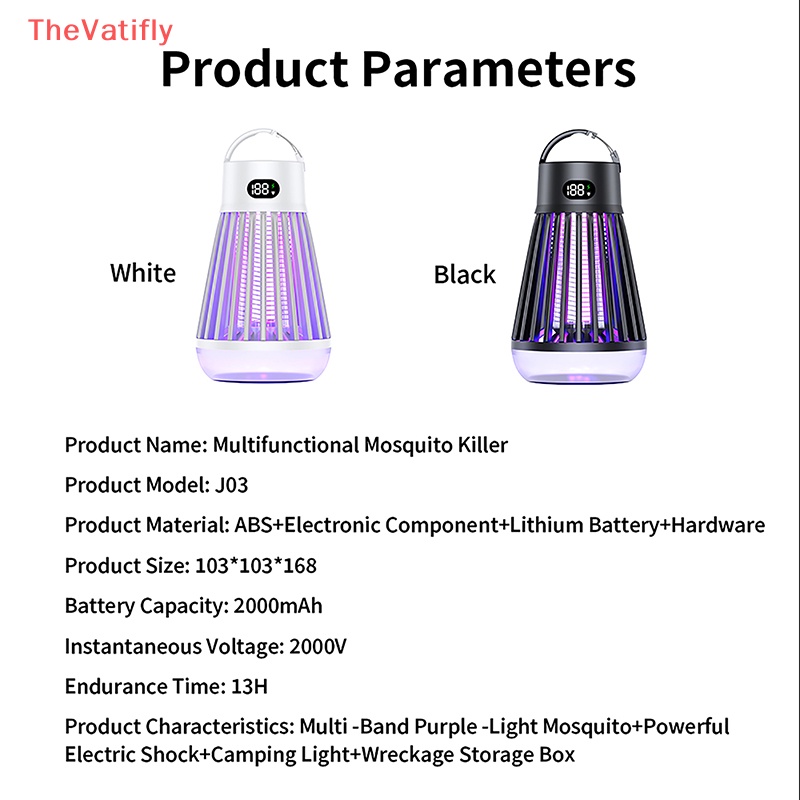 Đèn LED Diệt Muỗi Và Côn Trùng Có Thể Sạc Lại Bằng Cổng USB