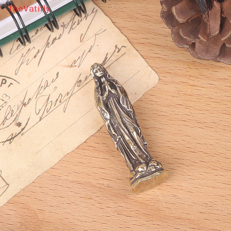 [Thevalifly] Tượng Đức Mẹ Mary Bằng Đồng Thau Treo Chìa Khóa