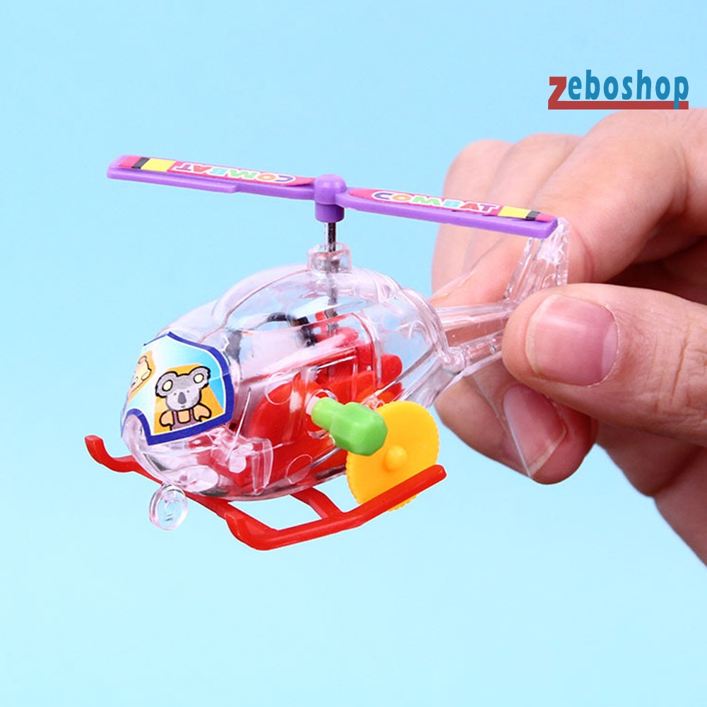 Máy Bay Đồ Chơi Lên Dây Cót Mini Trong Suốt Dành Cho Trẻ Em