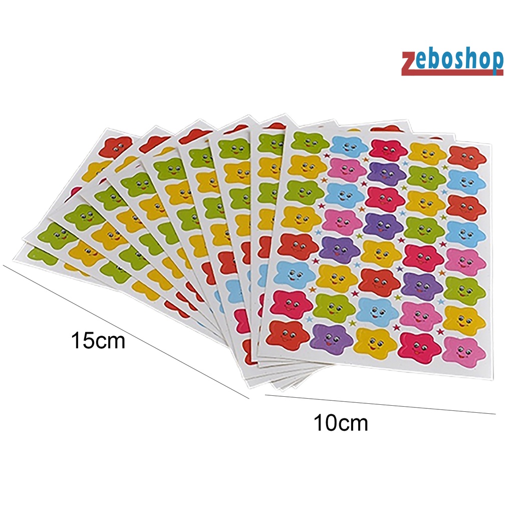 Đề Can Hình Ngôi Sao / Mặt Cười / Mặt Cười Nhiều Màu Sắc Dễ Thương Cho Bé