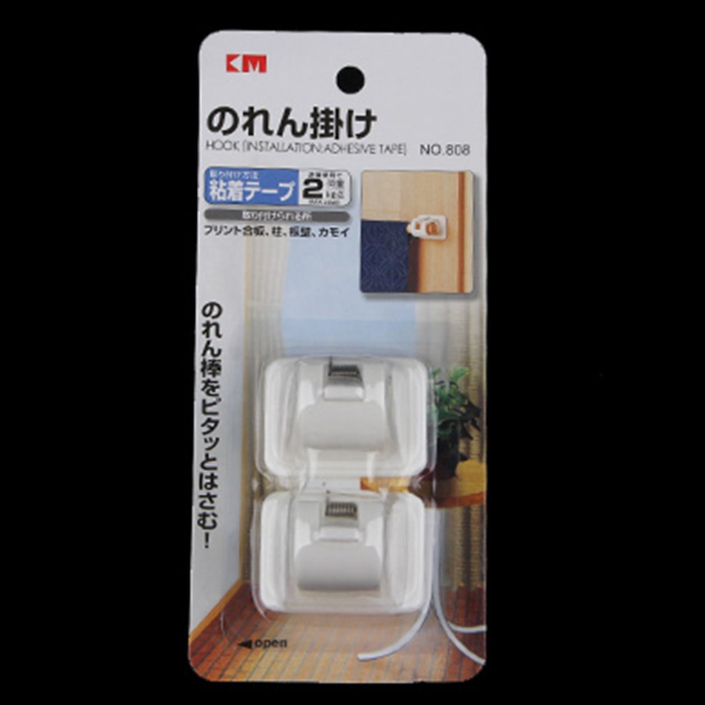 =Christmas=2pcs Creative Hanging Clip Curtain Shower Practical Hanging Rod Fixing Clip