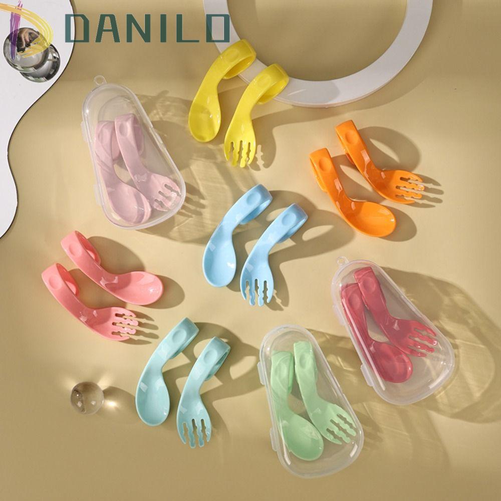 Bộ Muỗng Nĩa Bằng Nhựa Tập Ăn Dành Cho Bé