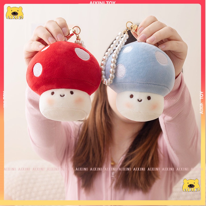 Hàng mới Về MINISO Móc Khóa Hình Cây Nấm Nhồi Bông Dễ Thương