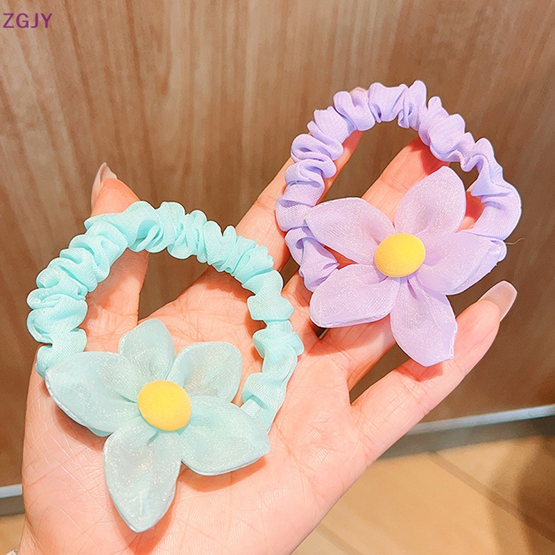 Dây Buộc Tóc Cao Su Co Giãn Không Đau Cho Bé Gái Mới