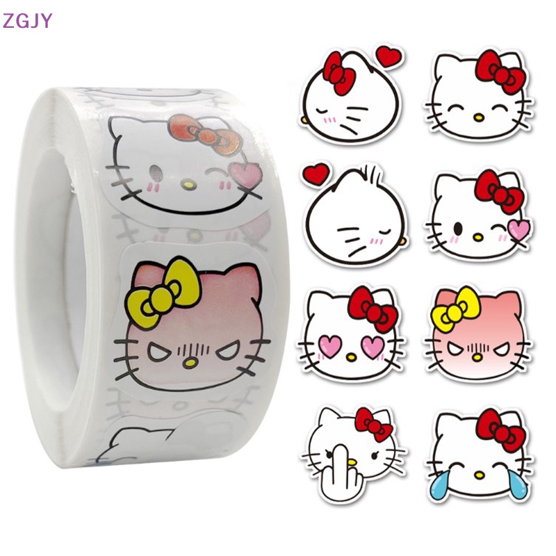 Bộ 500 Sticker Hello Kitty Pachacco Dễ Thương Chống Thấm Nước Dùng Để Trang Trí Sổ Tay / Nhật Ký Mới