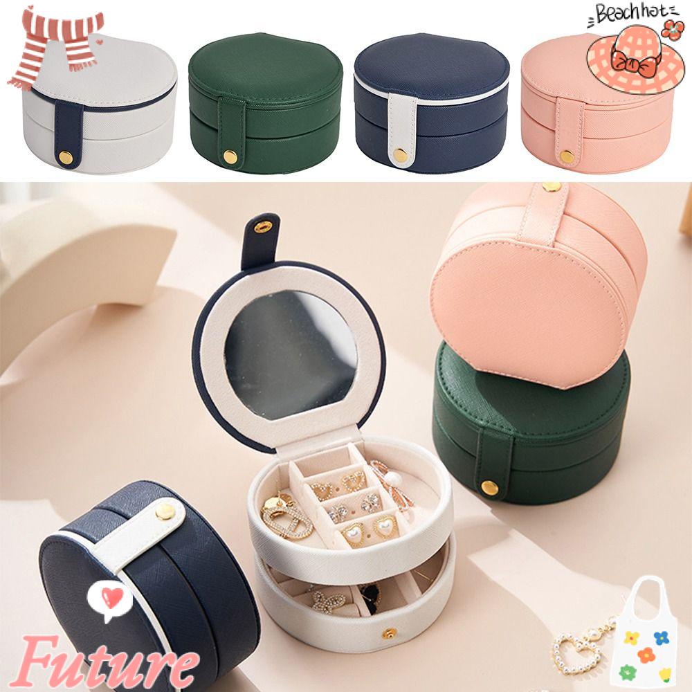 Hộp Đựng Trang Sức Bằng Da PU Cho Nữ