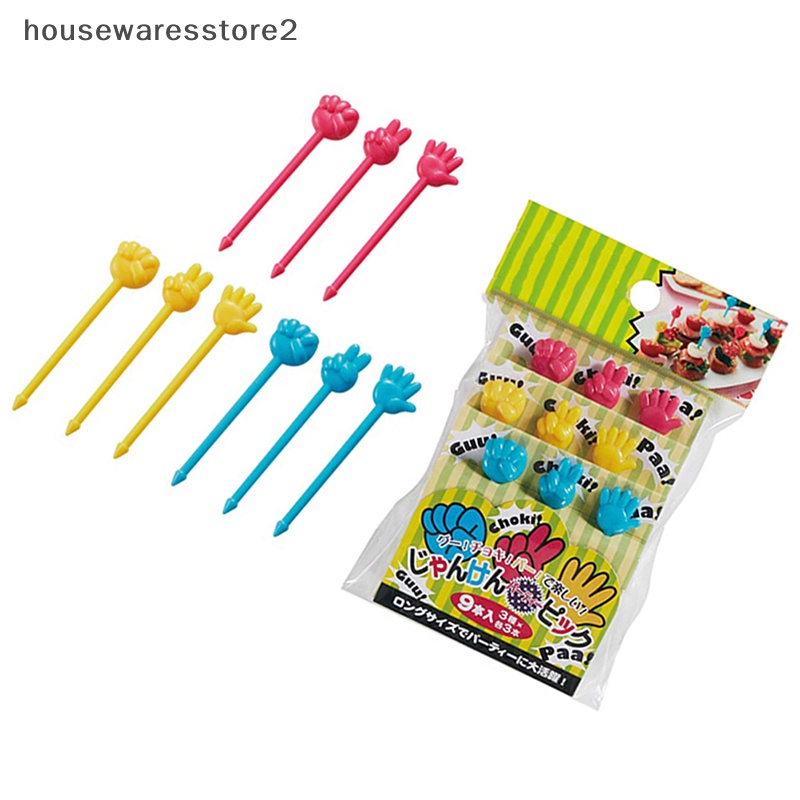 [Housewarestore2] Set 9 Nĩa Ăn Trái Cây Hình Động Vật Mini Trang Trí Cửa Hàng
