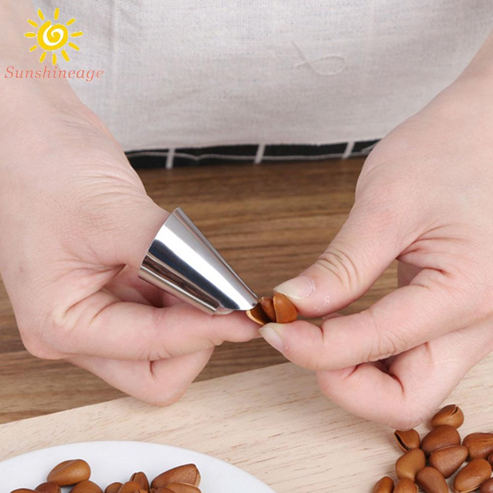 Set 4 Dụng Cụ Bảo Vệ Ngón Tay Bằng Thép Không Gỉ