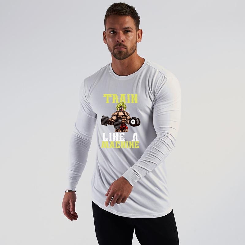 Áo Thun Thể Thao Dài Tay Thiết Kế Mỏng Kiểu Dáng Đơn Giản Thời Trang Mùa Thu Đông Dành Cho Nam