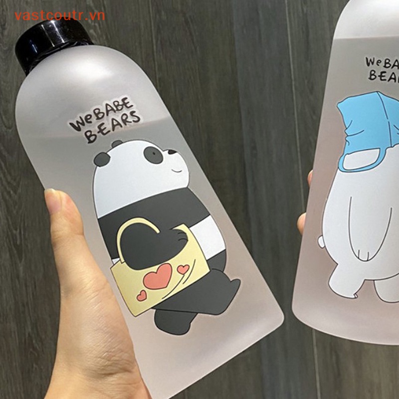 Bình Nước Trong Suốt Hình Gấu Trúc Chống Rò Rỉ Dung Tích 1000ml