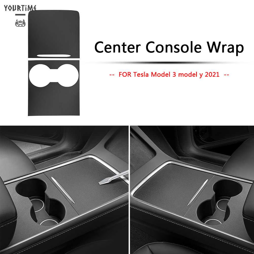 Bộ 2 Miếng Dán Bảng Điều Khiển Trung Tâm Cho Tesla Model 3 2021 Model Y 21-22