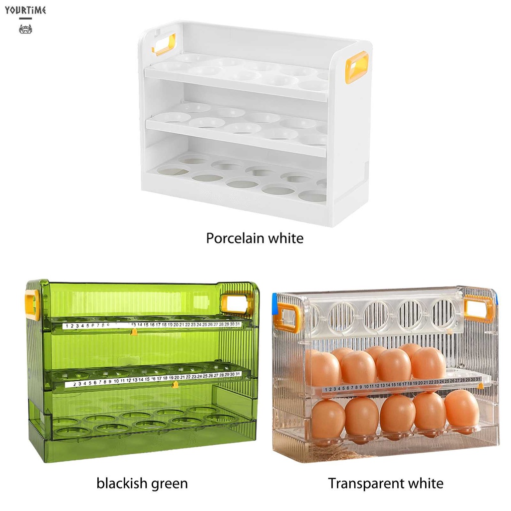 Khay Đựng Trứng Dạng Lật Nhiều Tầng Gắn Cửa Tủ Lạnh Tiện Dụng