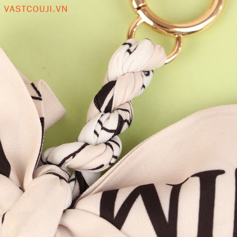 Móc Khóa Nơ Lụa Mềm Xinh Xắn