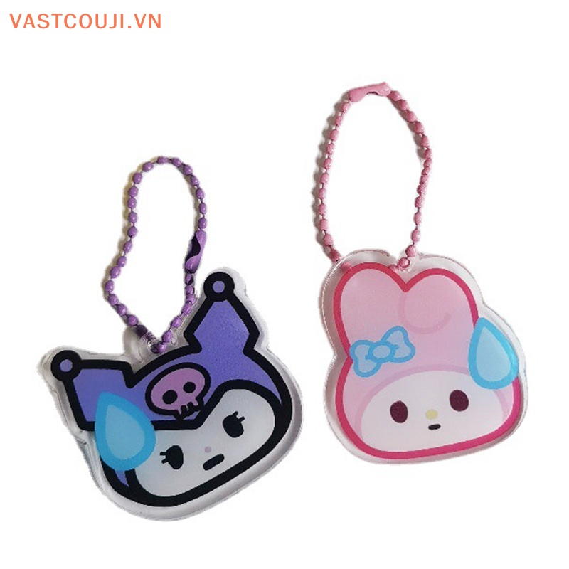 Móc Khóa Hình VASTJI Sanrio Kuromi Hello Kitty Purin Pachacco Bằng Acrylic Dễ Thương