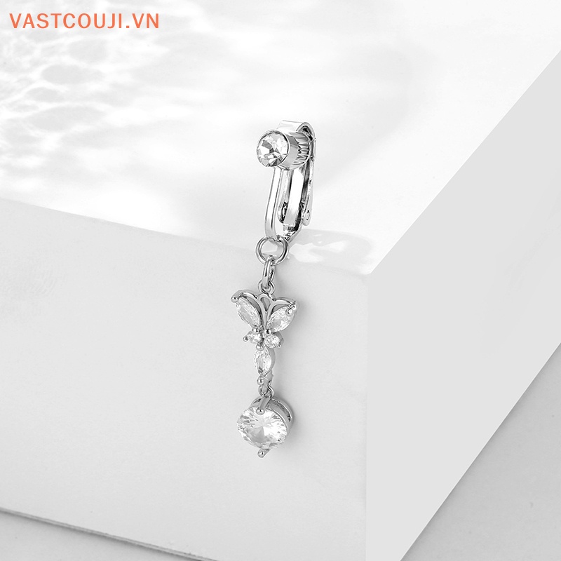 Khuyên Rốn Hình Bướm Đính Đá Zircon Quyến Rũ Cho Nữ