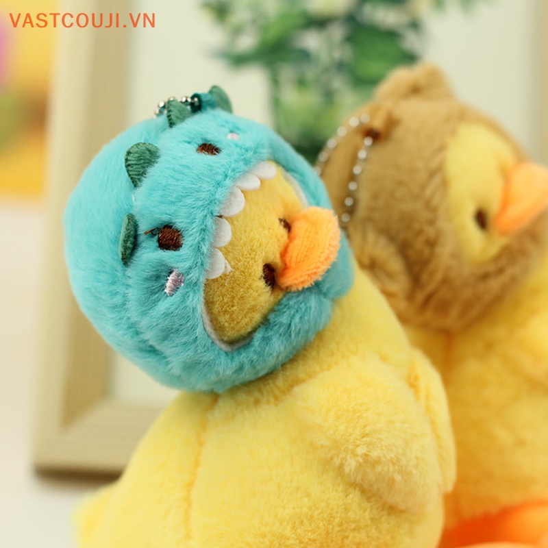 Móc Khóa Hình Chú Vịt Nhồi Bông Đáng Yêu Cho Ba Lô