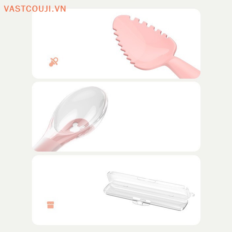 Muỗng Ăn Dặm Hai Đầu Bằng Nhựa PPSU Cho Bé