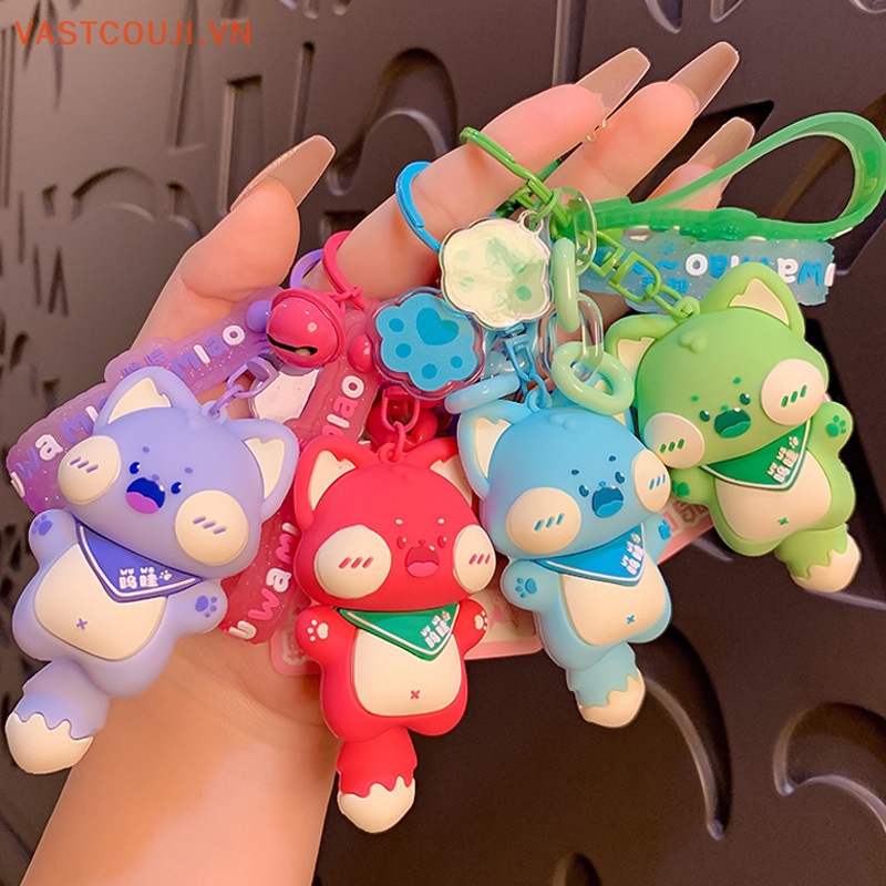 Móc Khóa Hình Mèo Bông Đáng Yêu