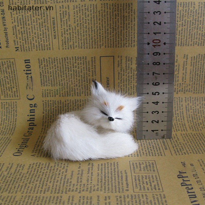 Mô Hình Chú Cáo Nhồi Bông Mini Dễ Thương Dùng Trang Trí