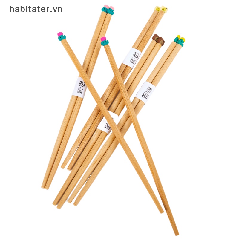 1 Đôi Đũa Chống Trượt Họa Tiết Hoạt Hình Phong Cách Trung Hoa