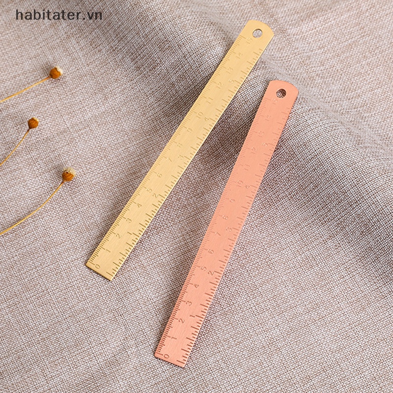 Thước Thẳng Bằng Đồng Thau Hình Tam Giác Sáng Tạo Dành Cho Học Sinh