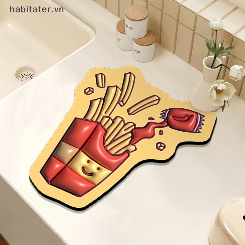 Thảm Lót Bàn Ăn Mềm Mại Cách Nhiệt Chống Trượt Họa Tiết Hoạt Hình 3D