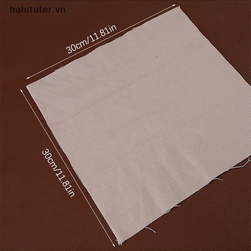 1 Miếng Vải Canvas Đánh Bóng Cạnh Đồ Da Thủ Công DIY 30x30cm