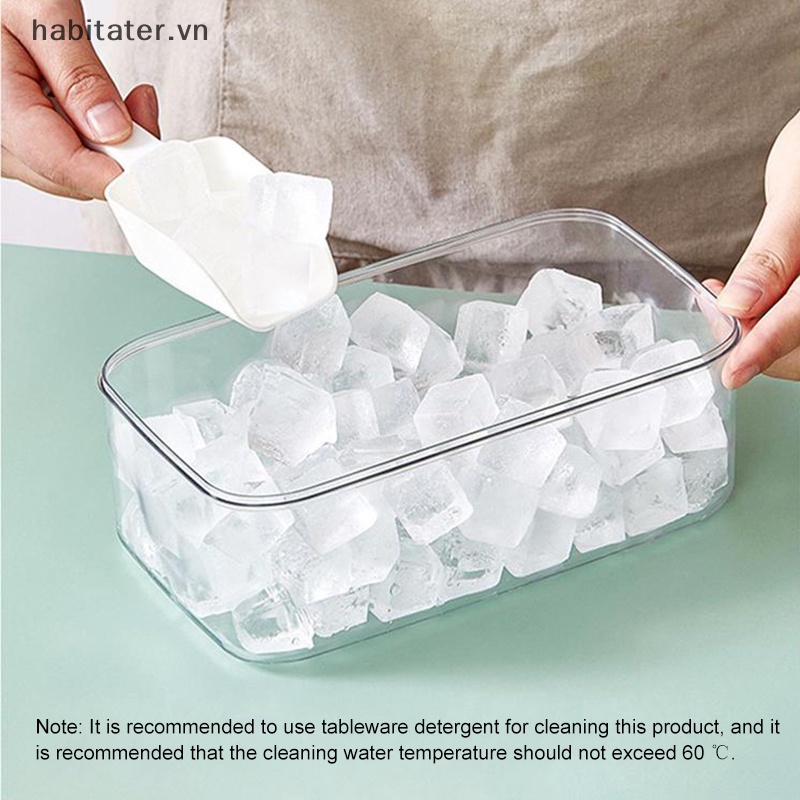 Khay Làm Đá Viên 2 Trong 1 Có Nắp Đậy 56 / 28 Ngăn Tiện Lợi