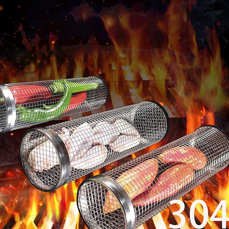 Vỉ Nướng BBQ Bằng Thép Không Gỉ Tiện Dụng Khi Đi Cắm Trại