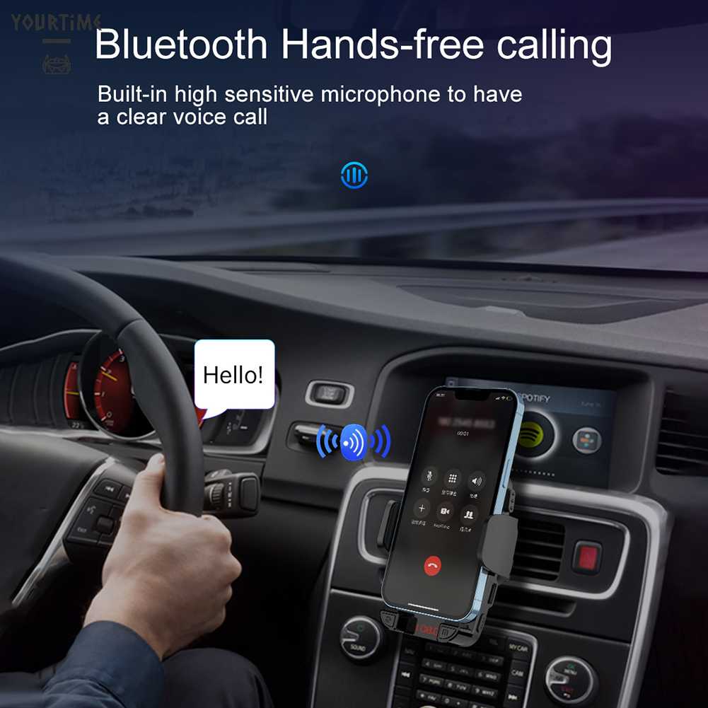 Giá Đỡ Điện Thoại / Máy Nghe Nhạc MP3 / Đài FM Kết Nối Bluetooth Cho Xe Hơi