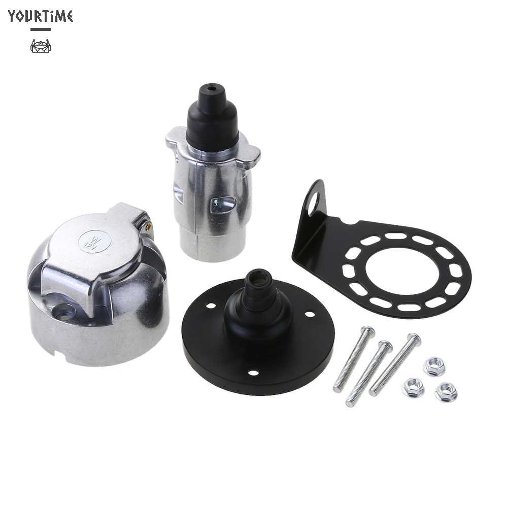 Bộ Đầu Nối 7 Cổng RV Bằng Kim Loại + Ổ Cắm