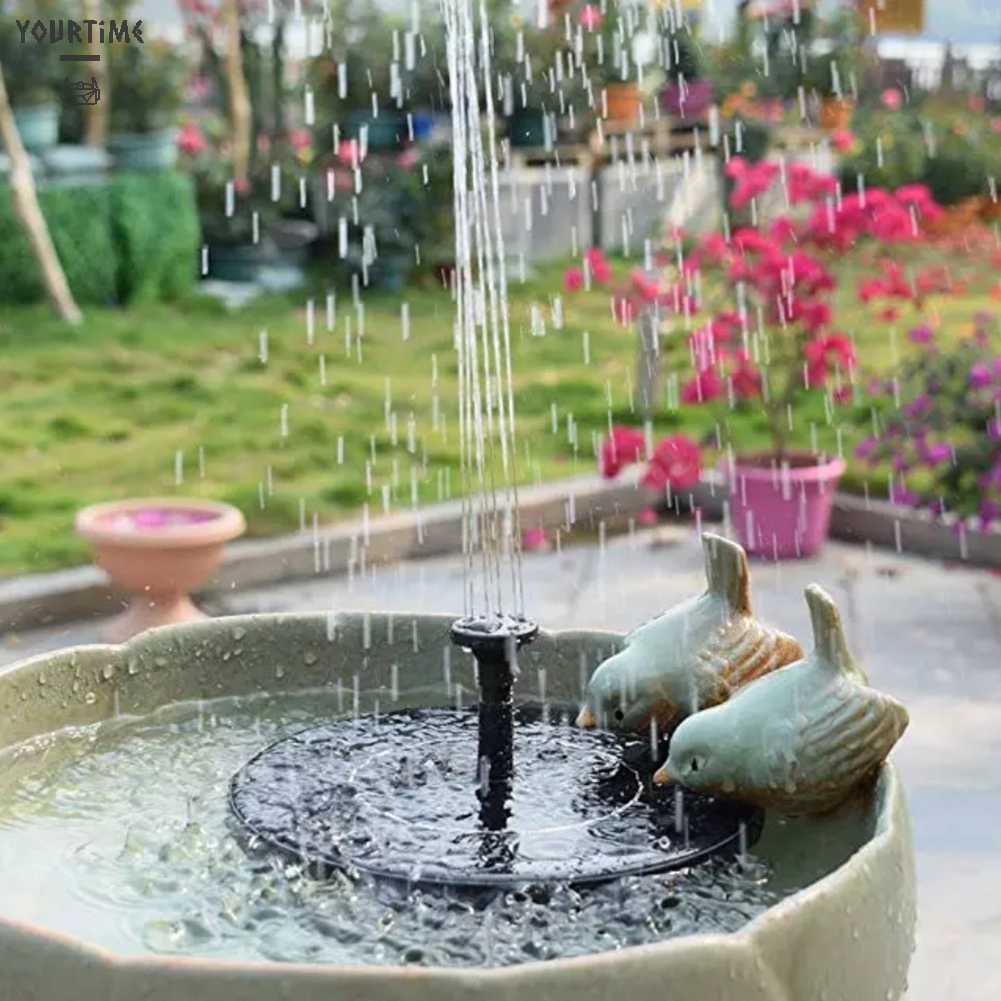 Đài Phun Nước 16cm Sử Dụng Năng Lượng Mặt Trời