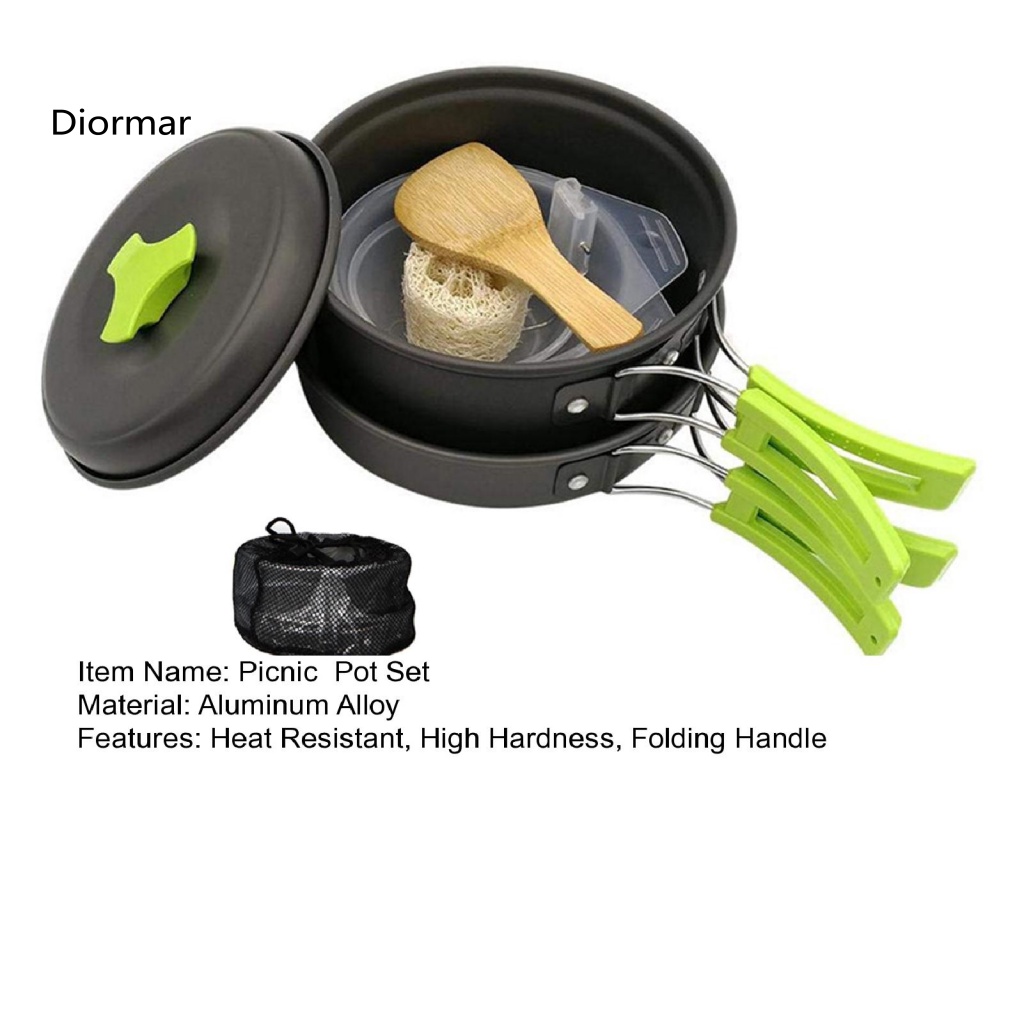 1 Bộ Nồi Nấu Ăn Bằng Hợp Kim Nhôm Chống Rỉ Chịu Nhiệt Dành Cho 1-2 Người
