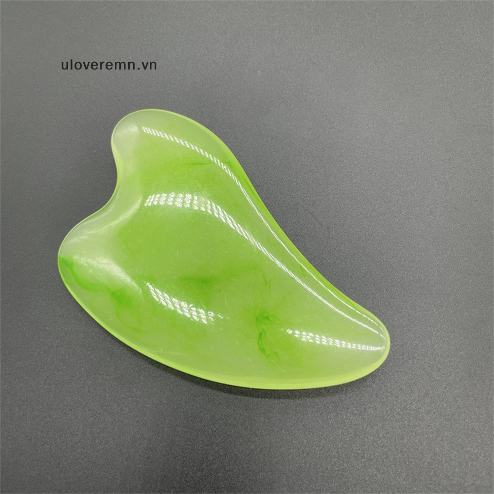 Dụng Cụ Cạo Mát Xa Mặt / Cơ Thể / Lưng / Cổ Bằng Sáp Ong Tự Nhiên Hình Trái Tim Rỗng Chống Lão Hóa