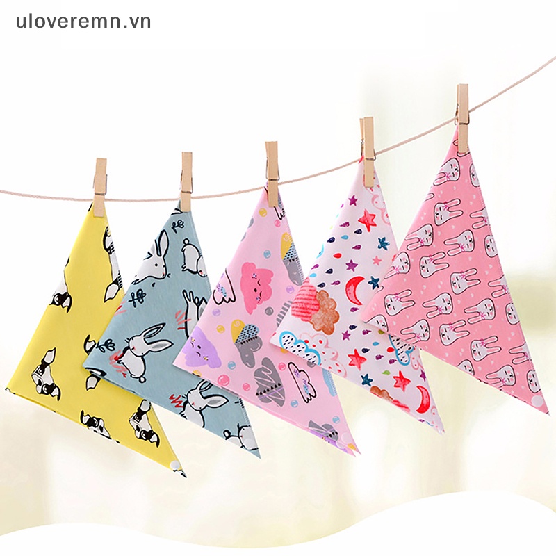 Yếm Ăn Tam Giác Chất Liệu Cotton Cho Bé