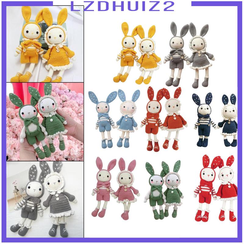 [Lzdhuiz] Phụ Kiện Móc Đan Len Hình Thỏ Dễ Thương Cho Người Mới Bắt Đầu