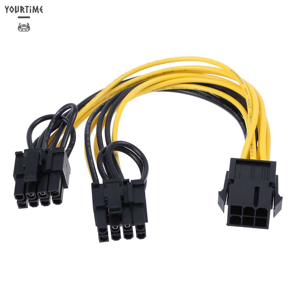 Cáp Chia Cổng 6Pin Sang 8 (6 + 2) Cho Card Đồ Họa