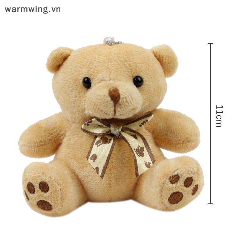 Gấu Teddy Nhồi Bông Cotton Mềm Mại Trang Trí Ba Lô / Móc Khóa