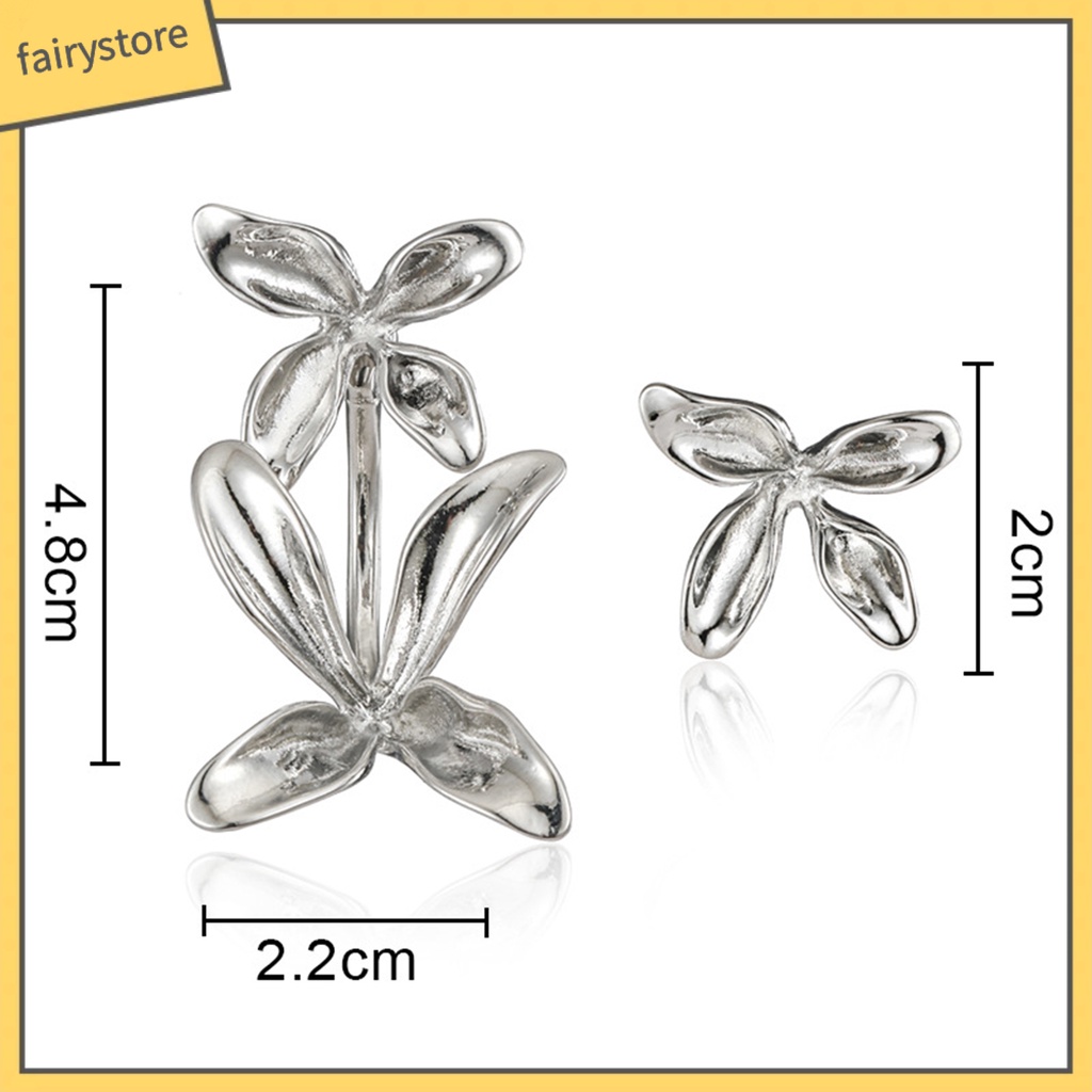 1 Đôi Bông Tai Hình Hoa Ba Chiều Thời Trang Dành Cho Nữ