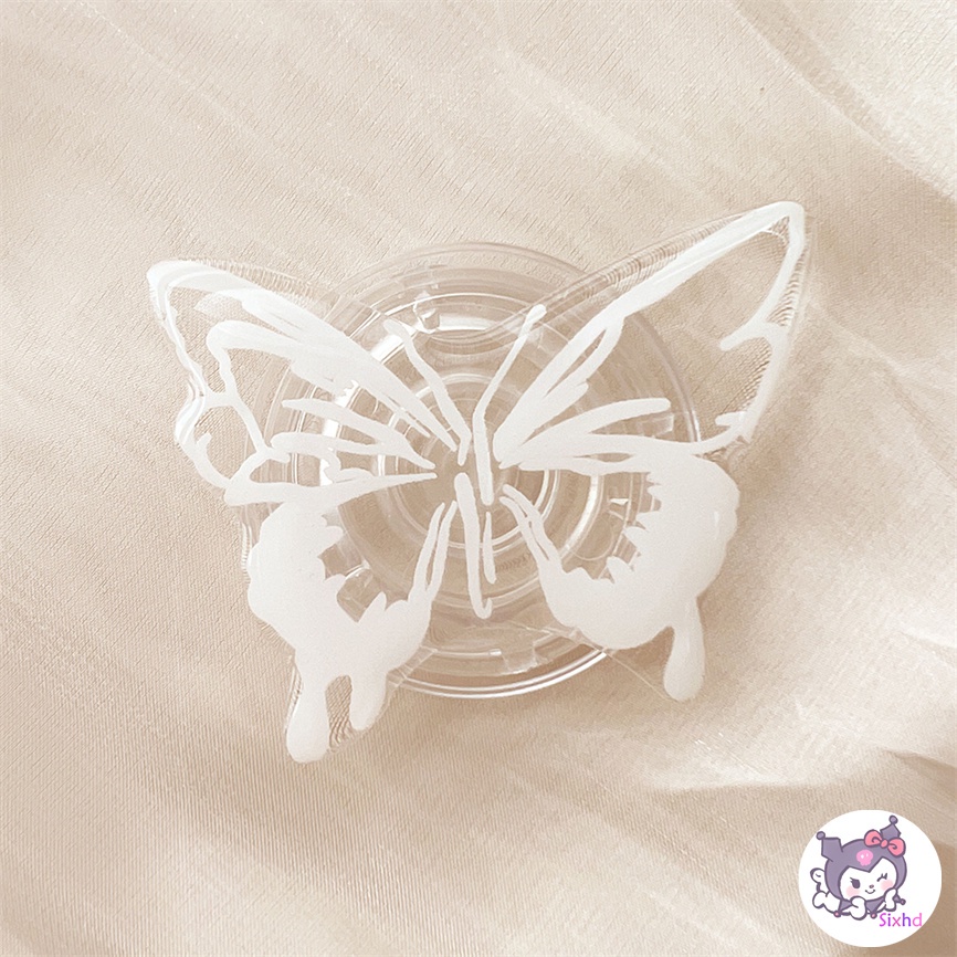 Giá Đỡ Điện Thoại Hình Giày Múa Ba Lê Họa Tiết Hoa Bướm Thời Trang Cho iPhone