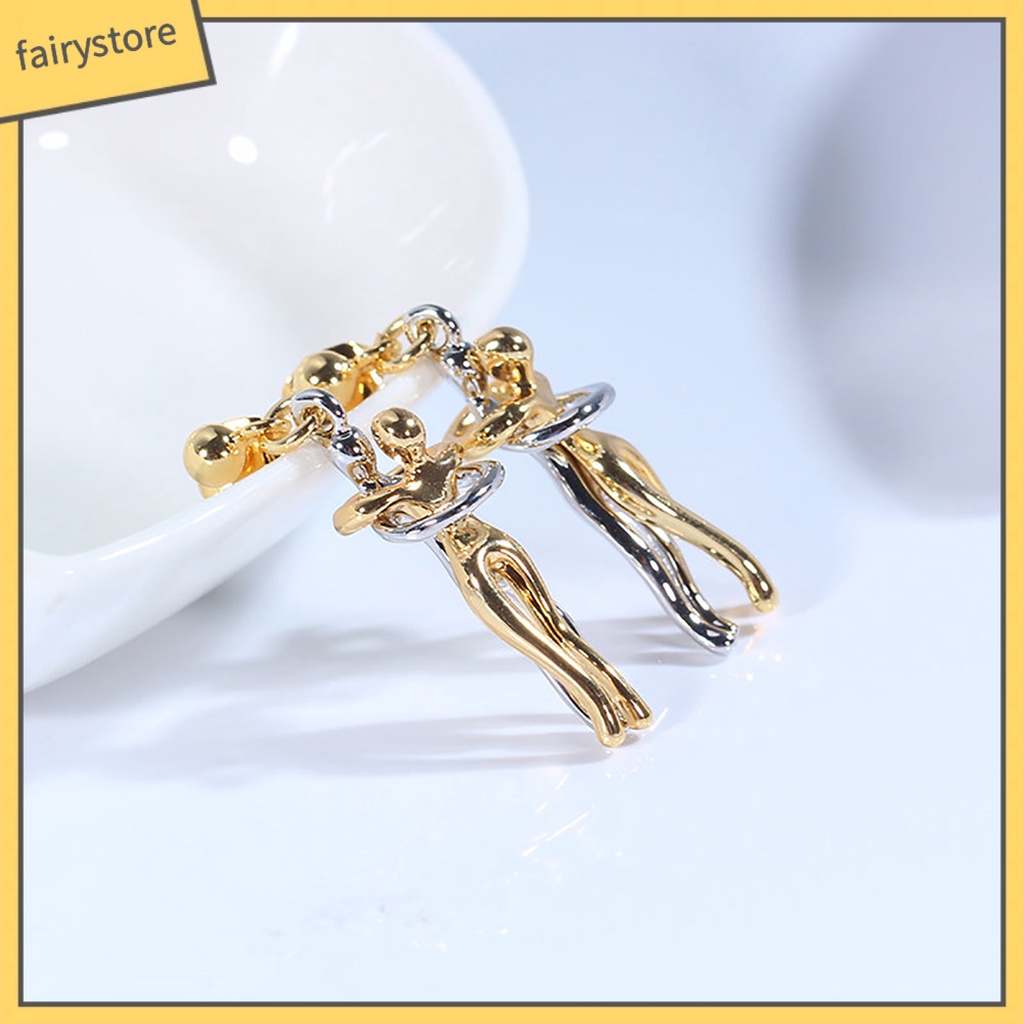 1 Đôi Bông Tai Hình Cái Ôm Sáng Tạo Dành Cho Cặp Đôi