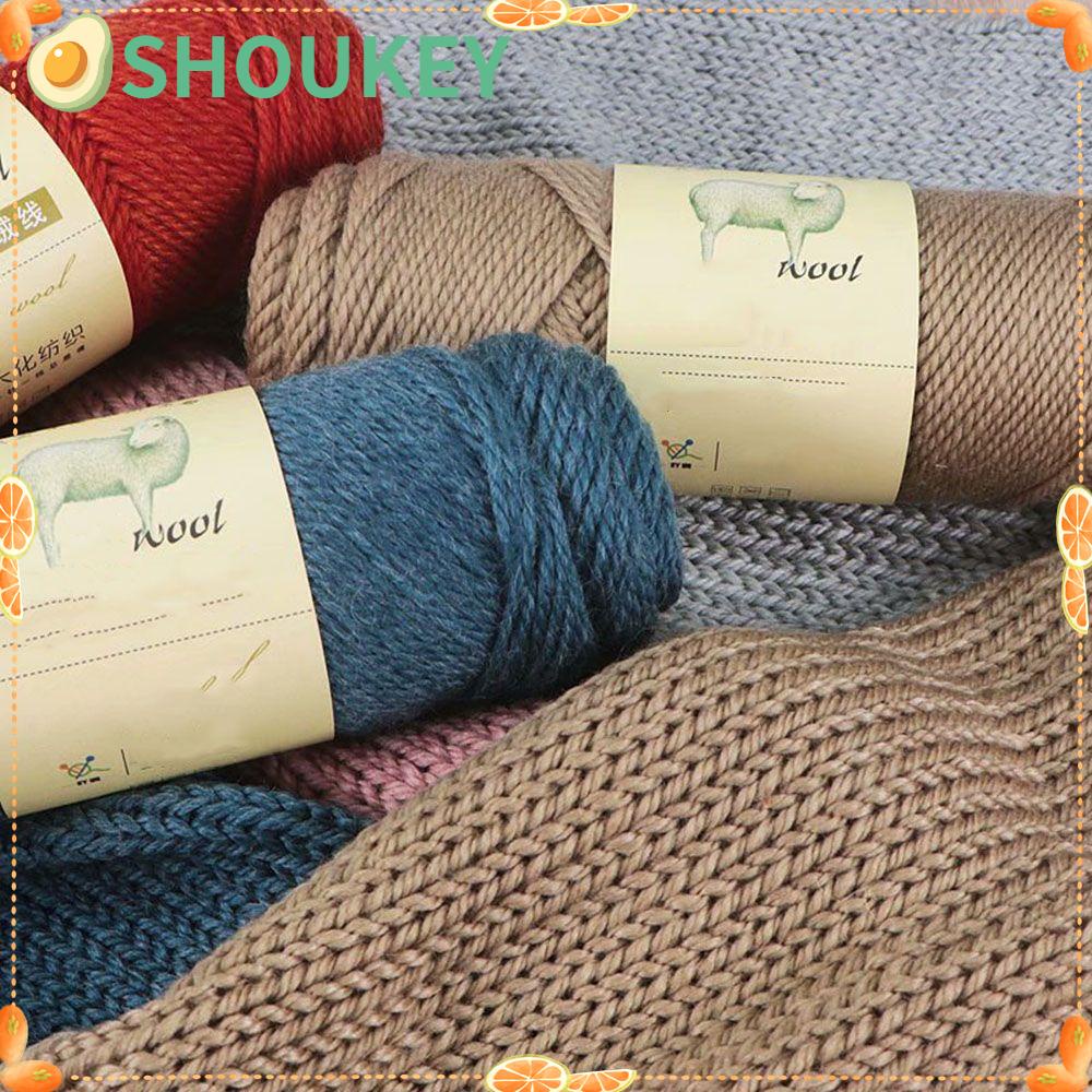 Cuộn Len Đan Sợi To Mềm Mịn Màu Trơn 100g