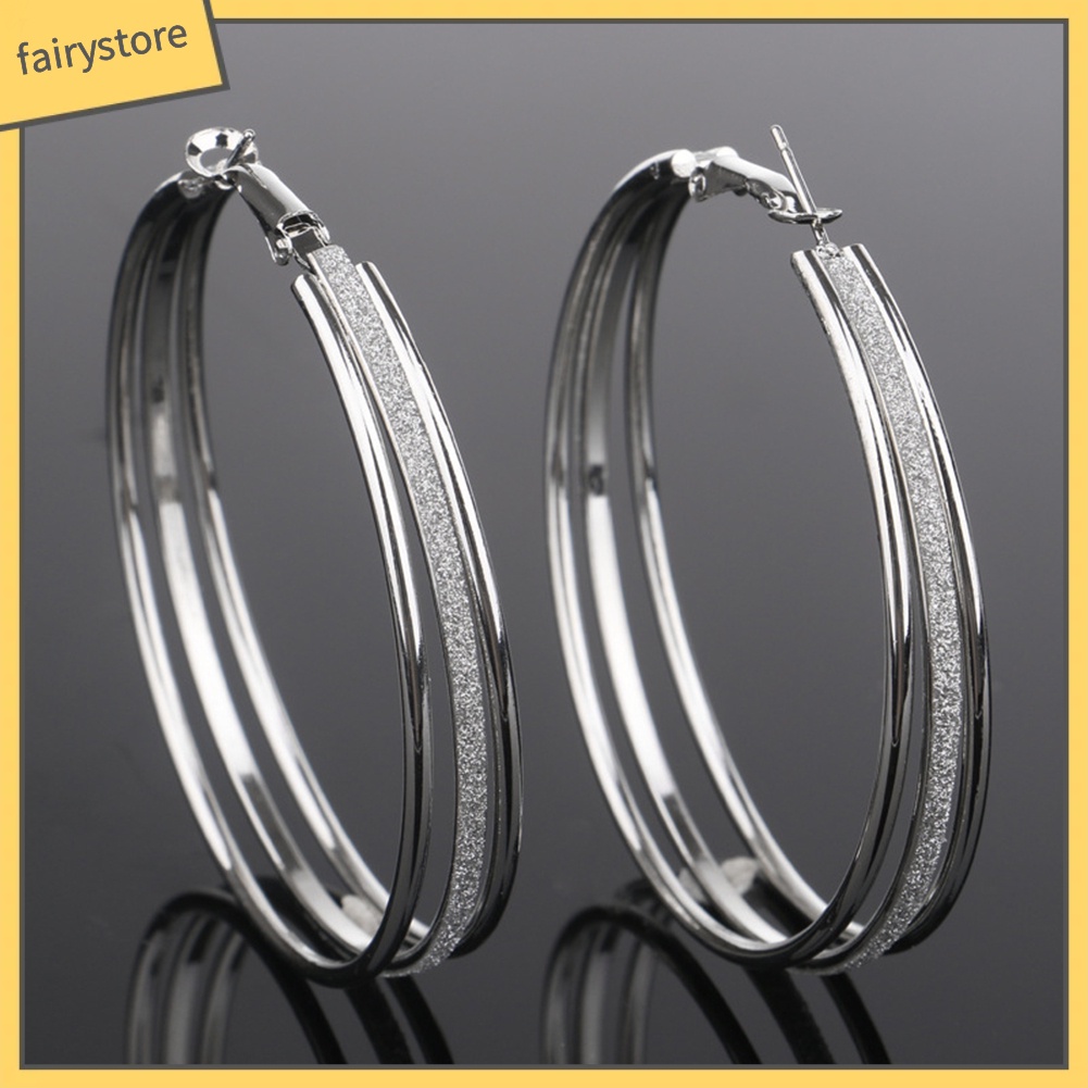 Bông Tai Tròn Nhiều Lớp Thời Trang Dành Cho Nữ