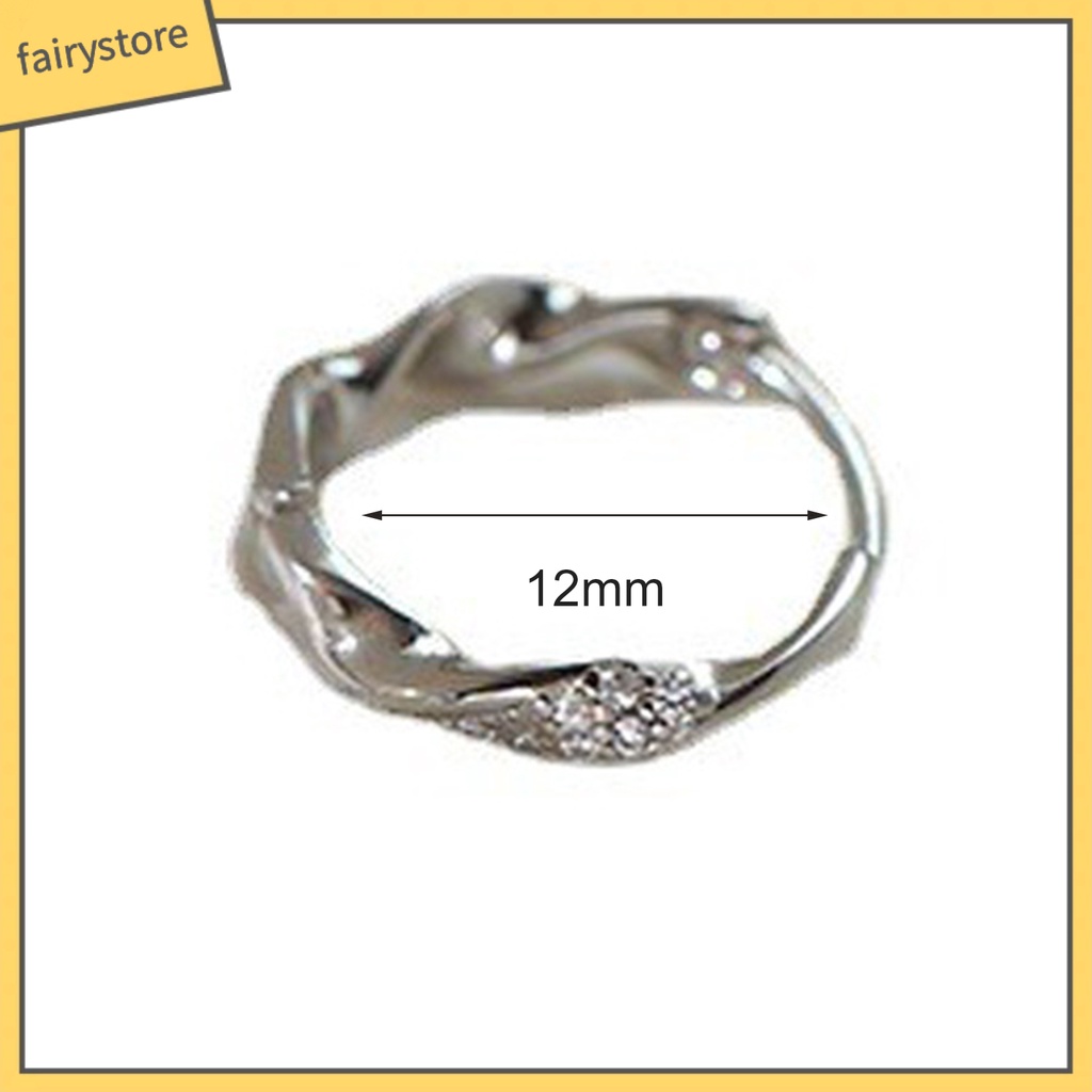 1 Bông Tai Tròn Đính Đá Zircon Lấp Lánh Dễ Phối Đồ Thời Trang Cho Nữ